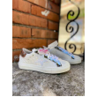 Sneakers Bassa In Ecopelle Con Stella E Dettagli Colorati