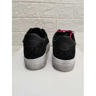 Sneakers Bassa Suola Alta In Ecopelle Con Talloncino Pitonato