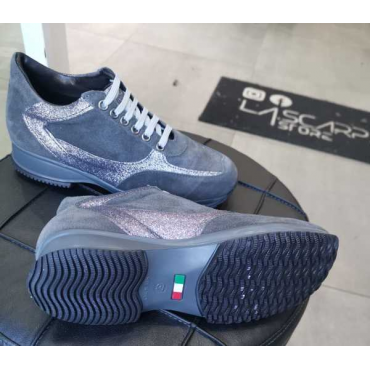 Sneakers In Vera  Pelle Camosciata  Made In Italy