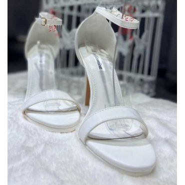 Sandalo Basic In Ecopelle Con Tacco A Spillo