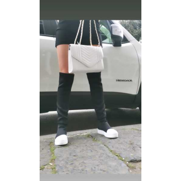 Stivale Effetto Leggins  Gambale  Aderete Cm  52 Fondo Gomma Lis