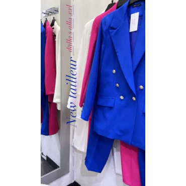 Tailleur Giacca Doppiopetto   Pantalone A Sigaretta 