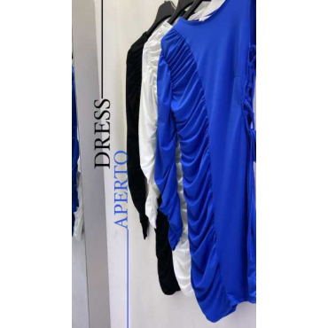 Minidress Monospalla Drappecciato Su Un Lato