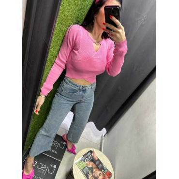 Jeans Palazzo Alla Caviglia 