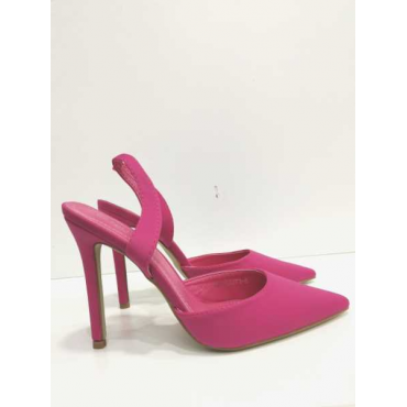 Decolletè Chanel Effetto Raso Tacco A Spillo  10.5 Cm Forma A Pu
