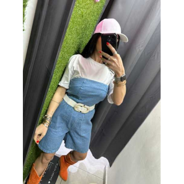 Jumpsuite In Jeans A Fascia 