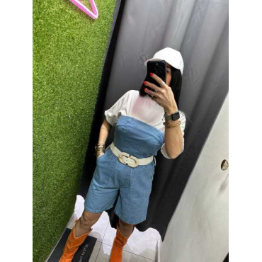 Jumpsuite In Jeans A Fascia 