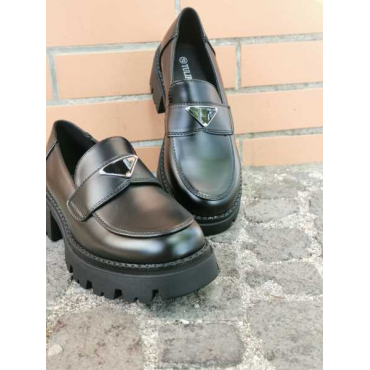 Mocassino In Similpelle Platform