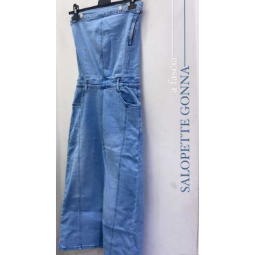 Vestito In Jeans A Fascia 