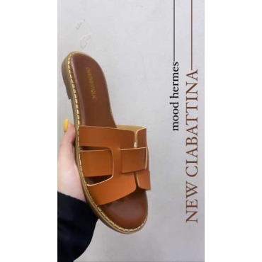 Ciabattina In Similpelle Fascia Larga 