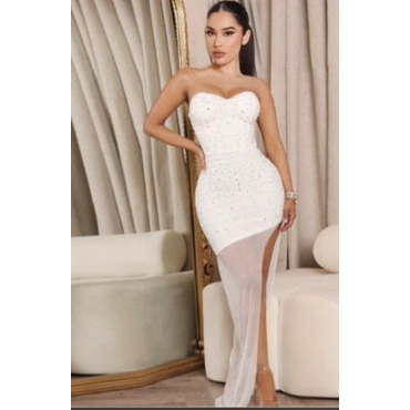 Vestito Strass Velato 