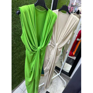 Vestito Con Nodo E Spalline