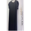 Maxi Vestito Taftano Con Girocollo Glitter 
