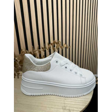 Sneackers Fondo Alto Ecopelle 