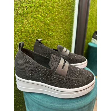 Sneakers Da Donna  Calzino Rivestita Di Brillantini