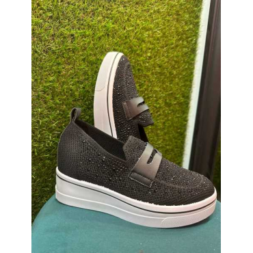 Sneakers Da Donna  Calzino Rivestita Di Brillantini