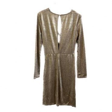 Dress Laminato Con Ruge