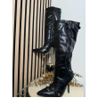 Stivali Classici Per Con Borchie Con Zip Frontale A Punta Tacco 
