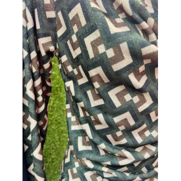 Vestito Laminato Con Fiocco 