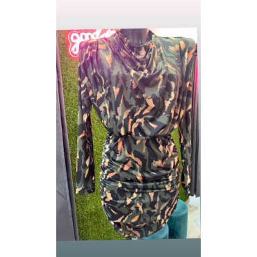 Dress Aderente Militare