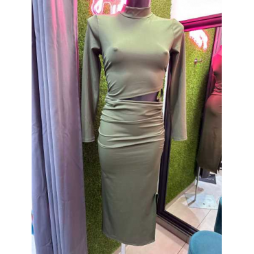 Vestito In Lycra Mezzocollo