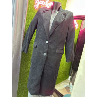 Cappotto In Velluto Con Bottoni