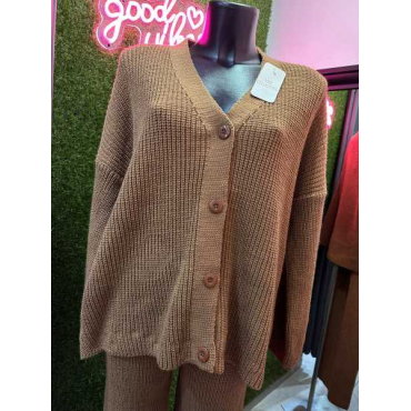 Coordinato Bottone In Lana 