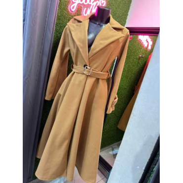 Cappotto Over Con Fibbia In Vita 