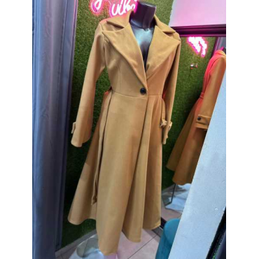 Cappotto Over Con Fibbia In Vita 