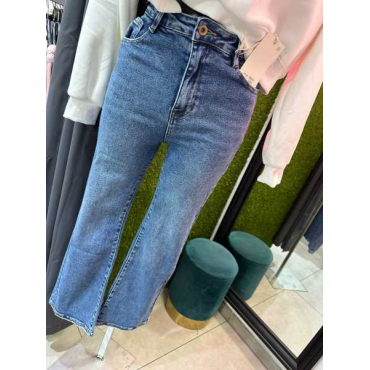 Jeans Denim Elastico A Gamba Dritta