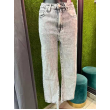 Jeans Bianco E Nero Lavaggio Top 