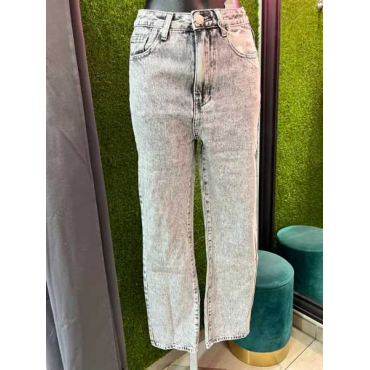 Jeans Bianco E Nero Lavaggio Top 