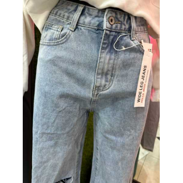 Jeans Con Stratto A Croce