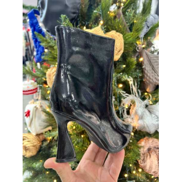 Stivaletto Donna Con Tacco A Piramide Vernice