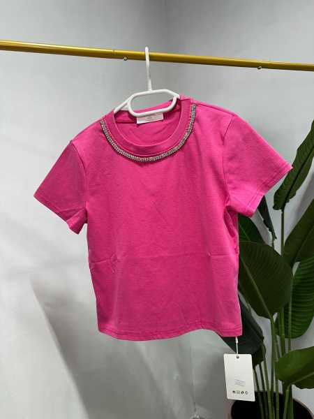 Maglia Girocollo Strass