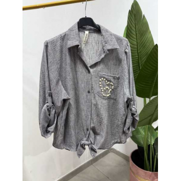Camicia Con Nodo Vestibilità Comoda