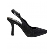  Décolleté Donna Tacco Strass Nero
