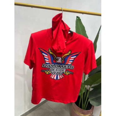 T Shirt Con Manicotti E Spalline