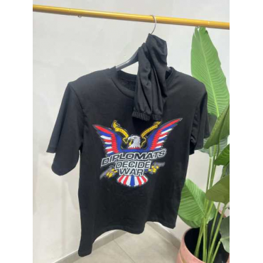 T Shirt Con Manicotti E Spalline