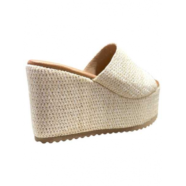 Sandalo Zeppa Donna Punta Tallone Scoperto