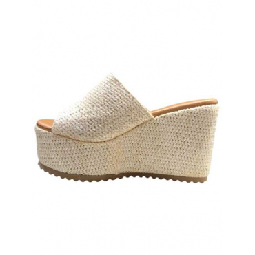 Sandalo Zeppa Donna Punta Tallone Scoperto