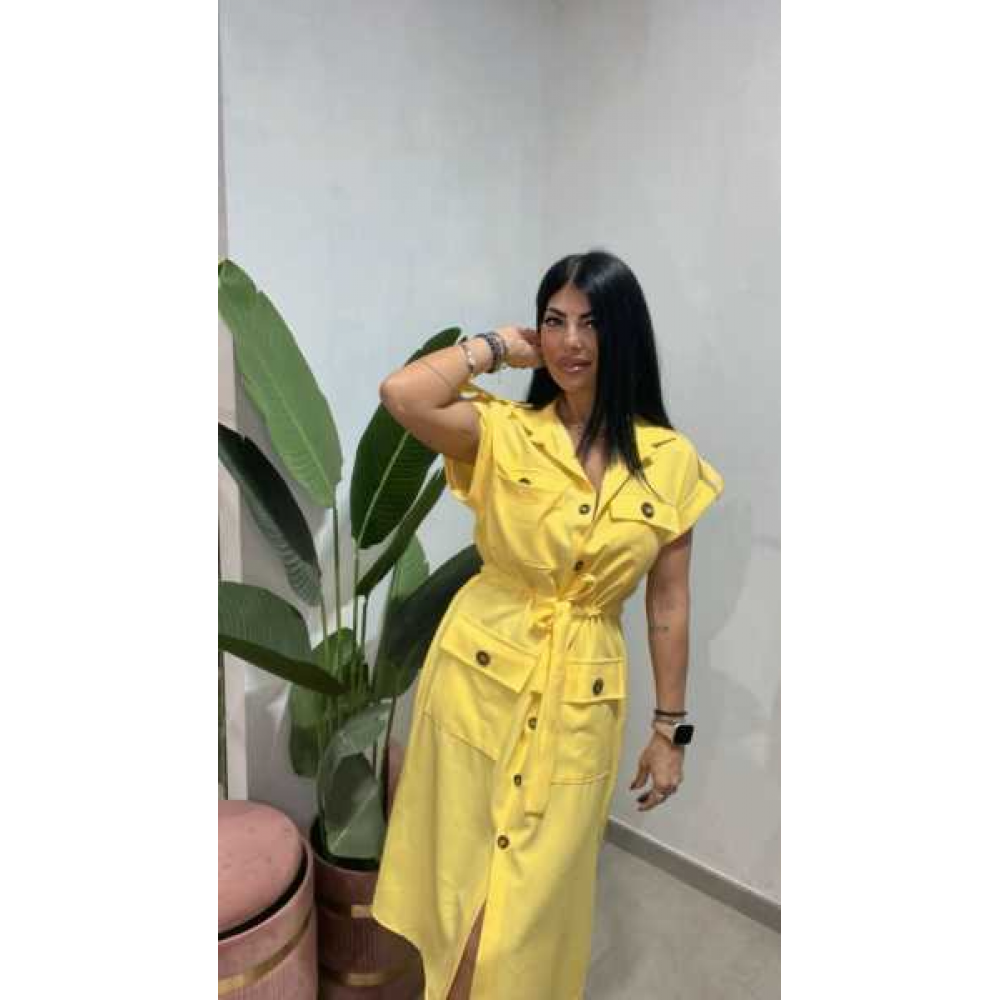 Abito Smanicato A Camicia