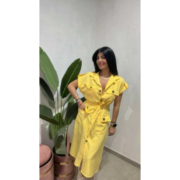 Abito Smanicato A Camicia