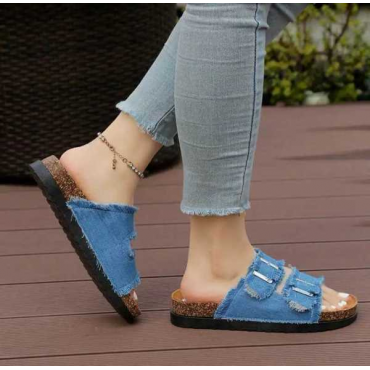 Sandalo Jeans Denim Condoppia Fibbia Regolabile