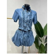 Coordianto Jeans Con Stringhe 