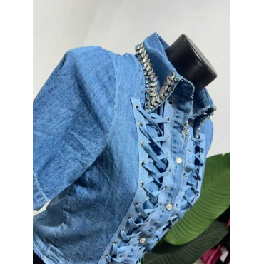 Coordianto Jeans Con Stringhe 