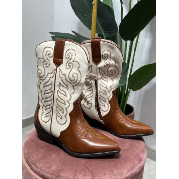 Stivale Texano Bicolore 