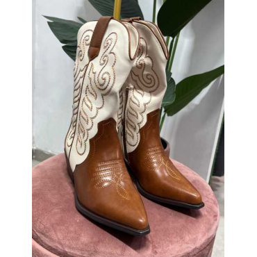 Stivale Texano Bicolore 