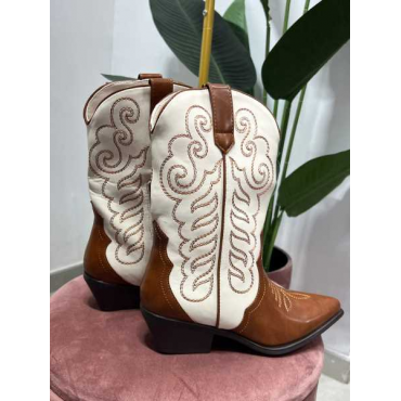 Stivale Texano Bicolore 