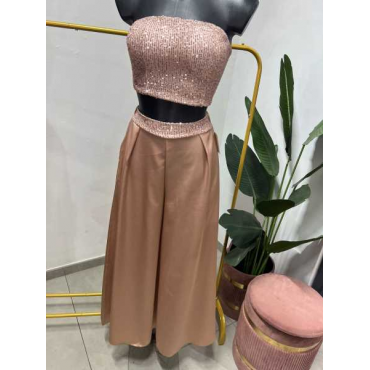 Coordinato Con Pantalone E Top Brillantinato